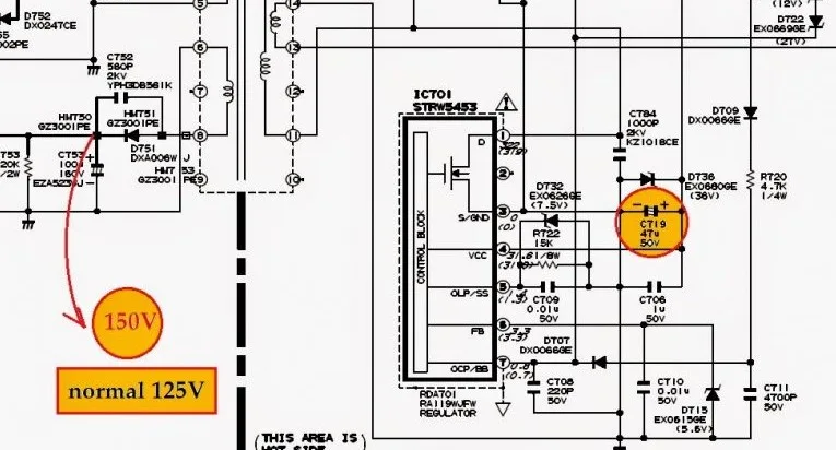 Skema TV Sharp IC TDA9381ps