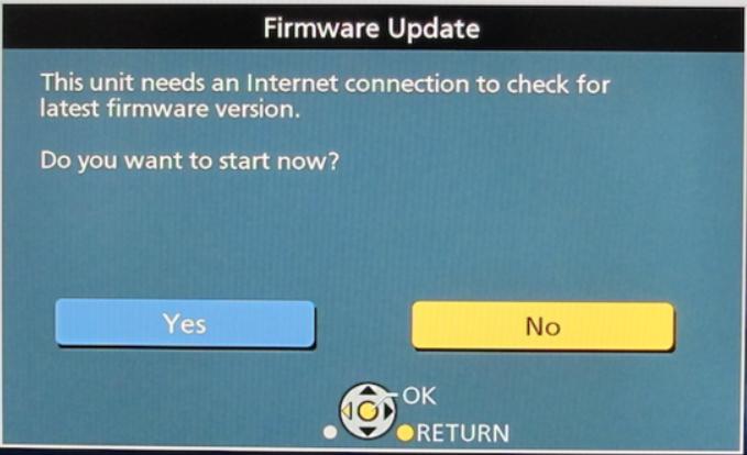 Cara Update Firmware TV Panasonic