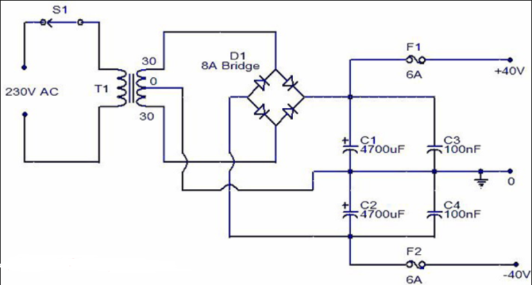 diagram skema power supply ps2 - Proses Kerja Power Supply Ps2 ...