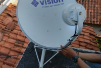 Cara Pasang parabola Mini K Vision