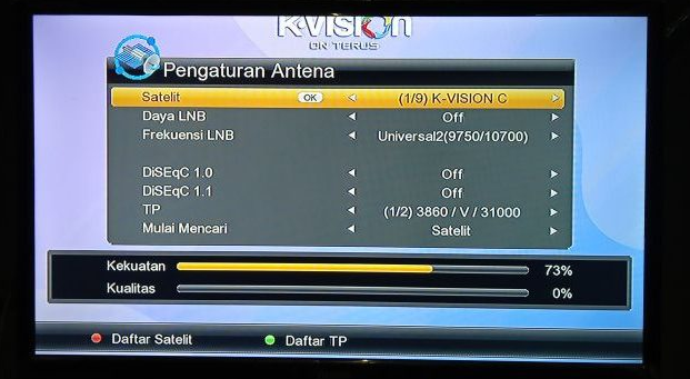 Cara Mencari Sinyal K Vision