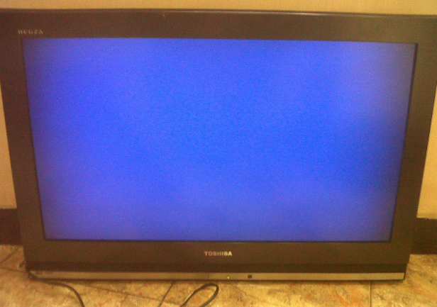 TV LED Gambar Biru