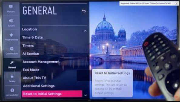 Cara Reset TV LG