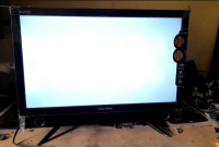 TV LED Polytron Layar Blank Putih