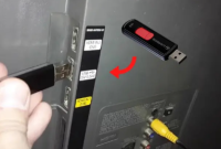 Cara Pasang USB di TV Sharp