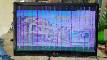 Cara Memperbaiki TV LED LG Bergaris Horizontal