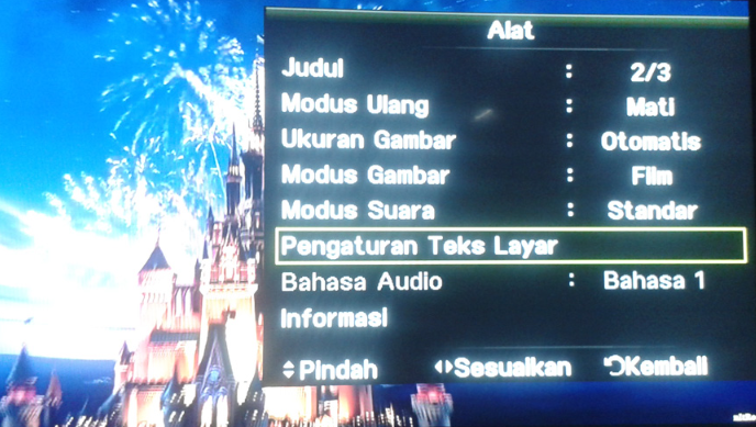 Cara Menampilkan Subtitle di TV