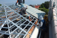 Cara Pasang Baja Ringan Atap Miring