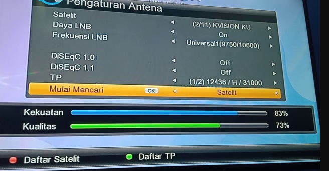 Cara Menambah Frekuensi K Vision